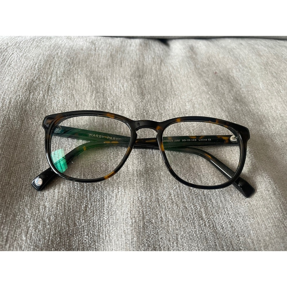 Warby Parker Jennings 200 Brown Tortoise Eyeglasses 53-19 145 Glasses